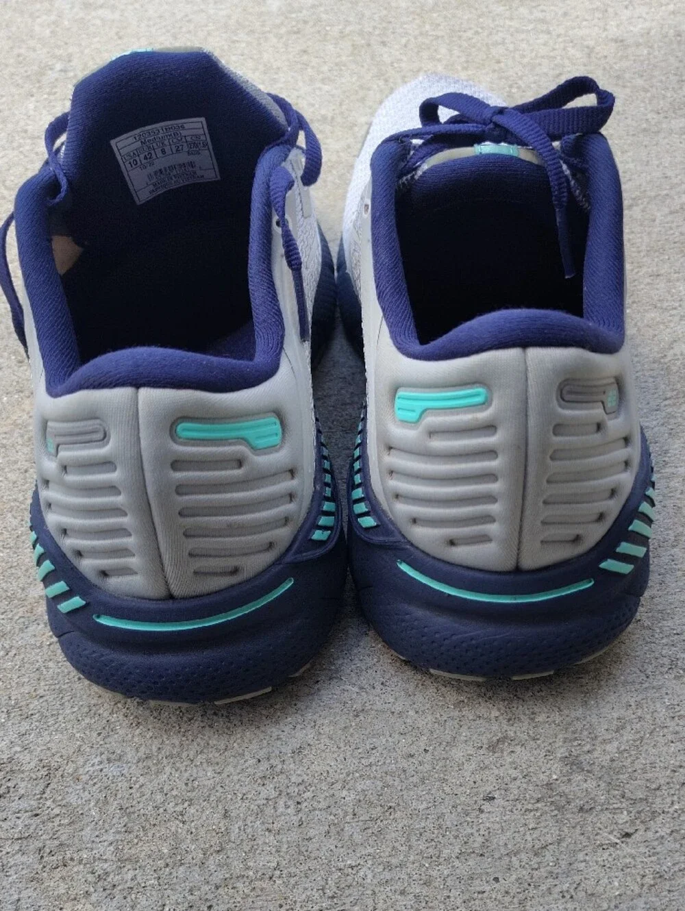 Brooks Adrenaline GTS 23 - Gray, Purple & Teal Accent Running Shoes